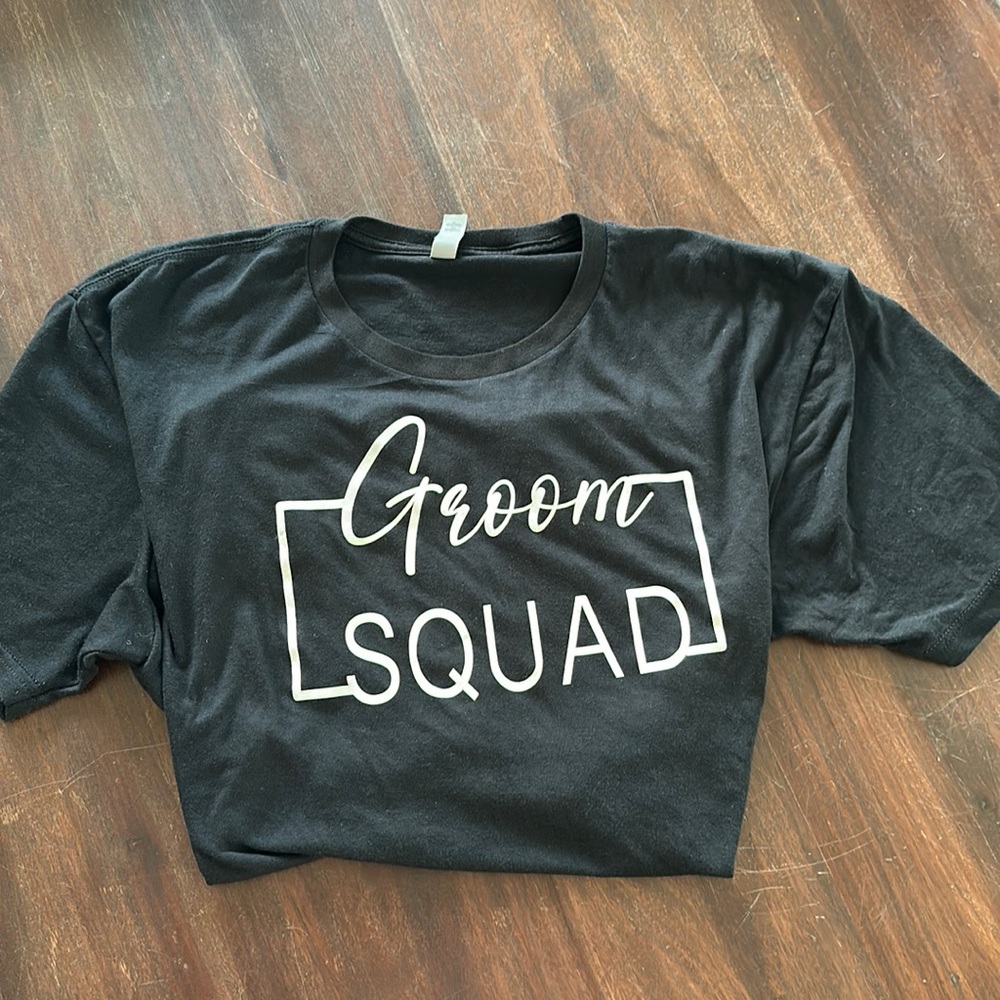 “Groom Squad” T-Shirt, XL